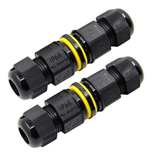 Junction Box Outdoor Waterproof IP68 Electrical Cable Connector 2 Way M20 Plug