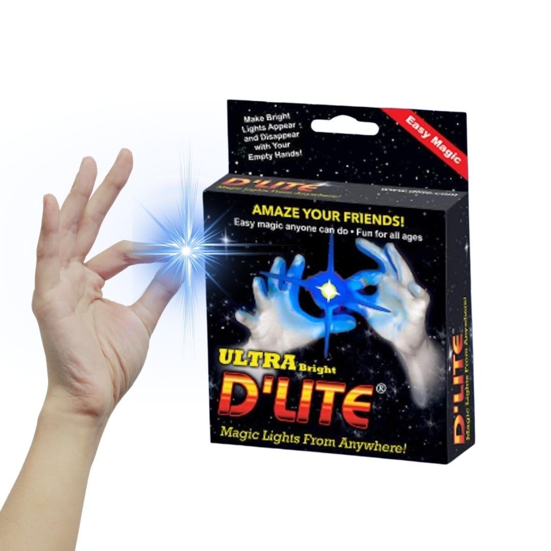 D'lite Magic Thumb Lightup Trick Set / 2 Original Amazing Ultra Regular Blue