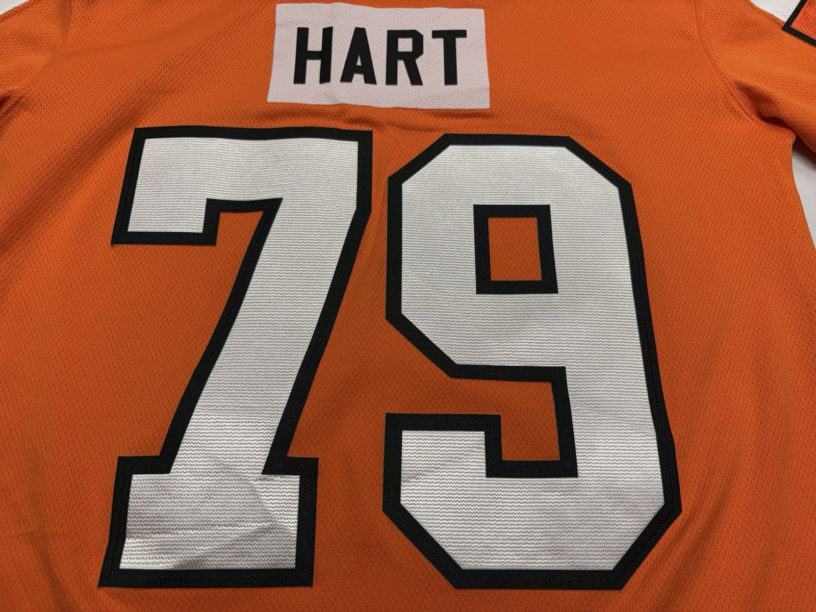 Philadelphia Flyers NHL Carter Hart #79 Fanatics Women’s Jersey Size Large