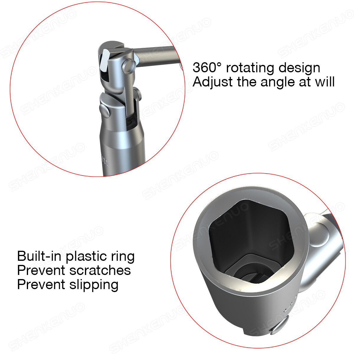 Spark Plug Removal Tool 16mm 5/8" T-Handle Flexible Spanner Socket