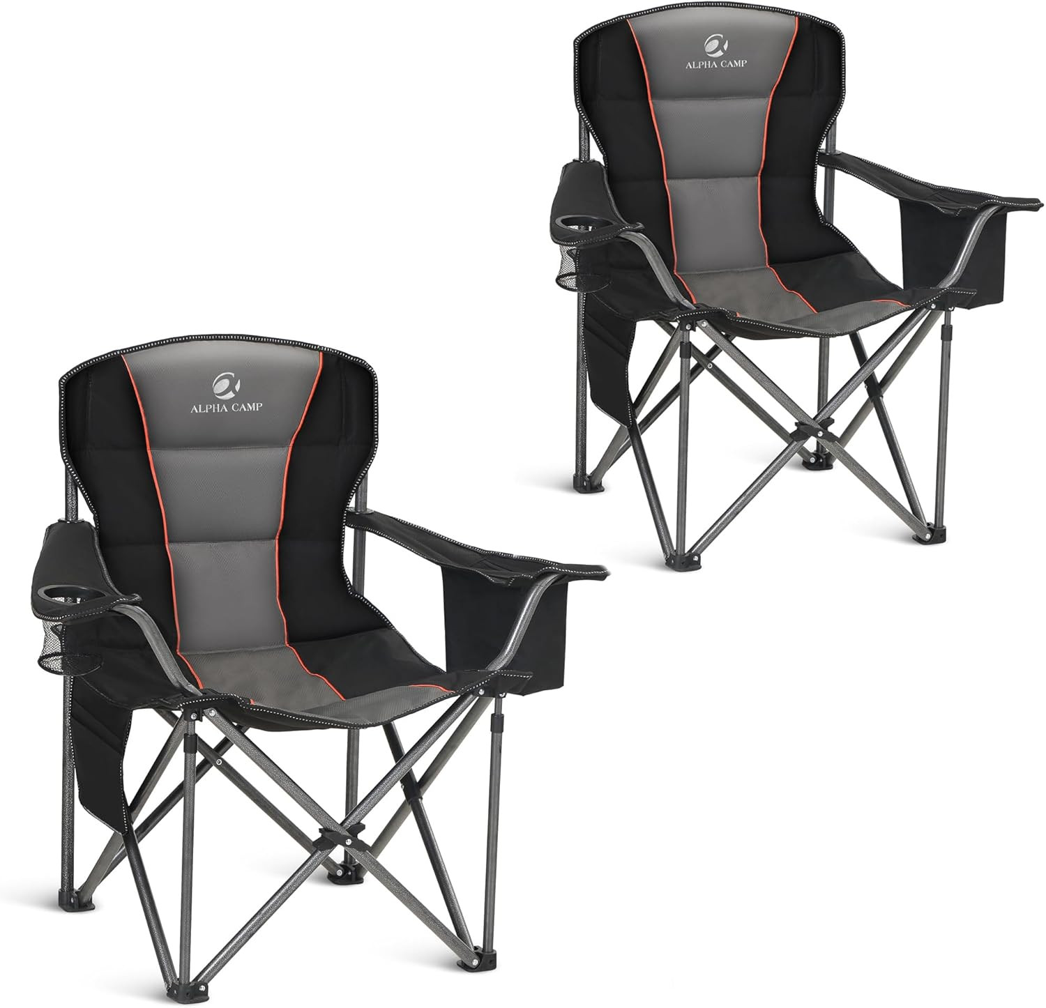 Heavy Duty Camping Chair 500LBS Capacity, Oversized Folding Chair for Heavy Peop