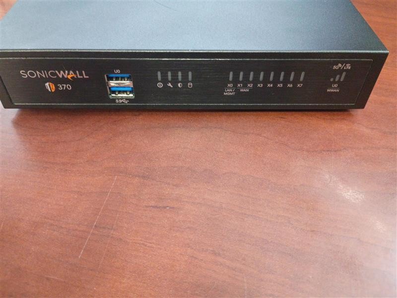 SonicWALL TZ370 High Availability Firewall (02-SSC-6443) no power cord