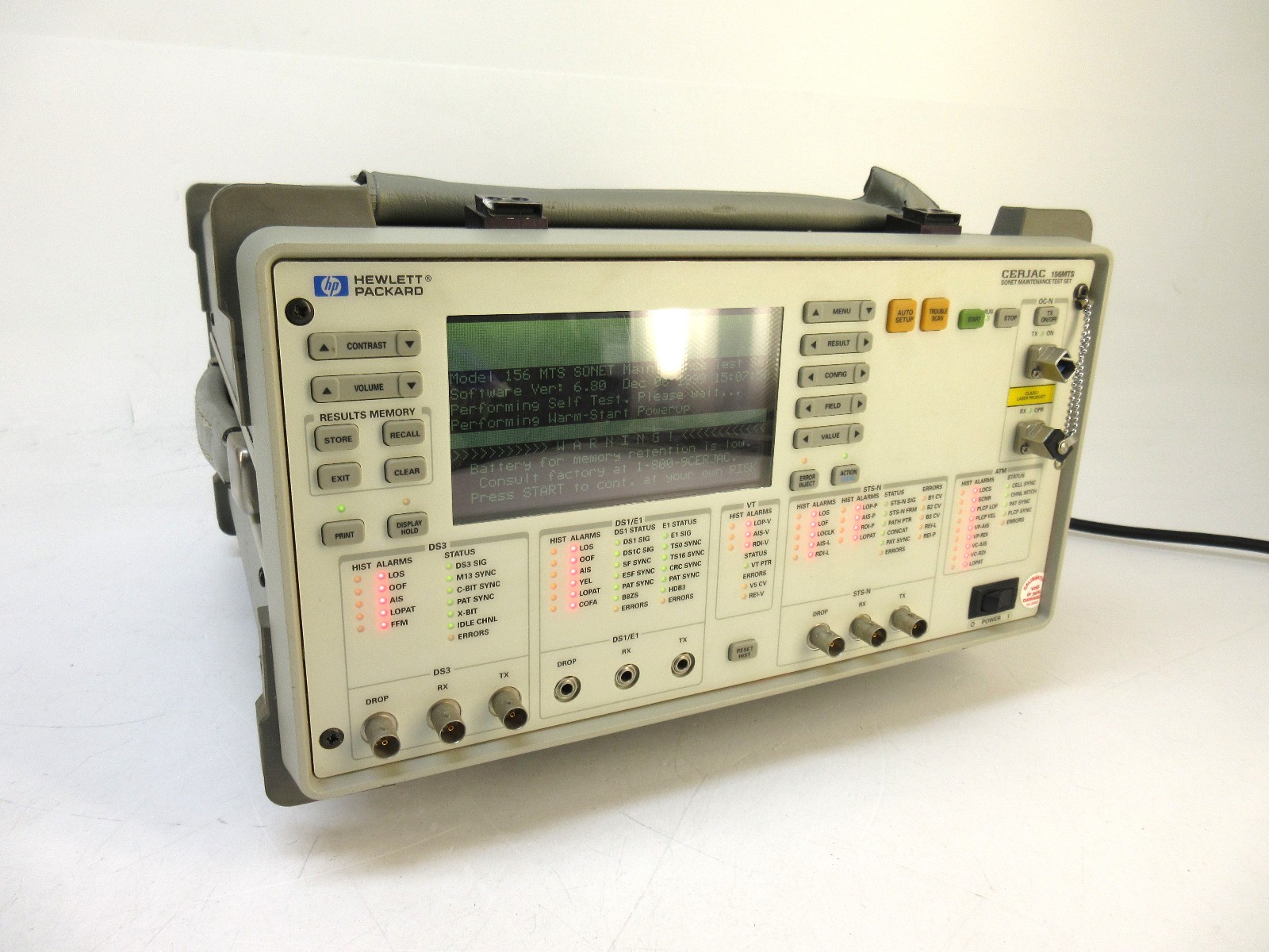 HP Cerjac 156MTS E4480A SONET Maintenance Test Set