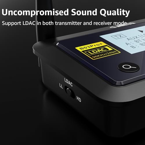1Mii B03Pro+ Bluetooth 5.3 Transmitter Receiver LDAC TV Stereo