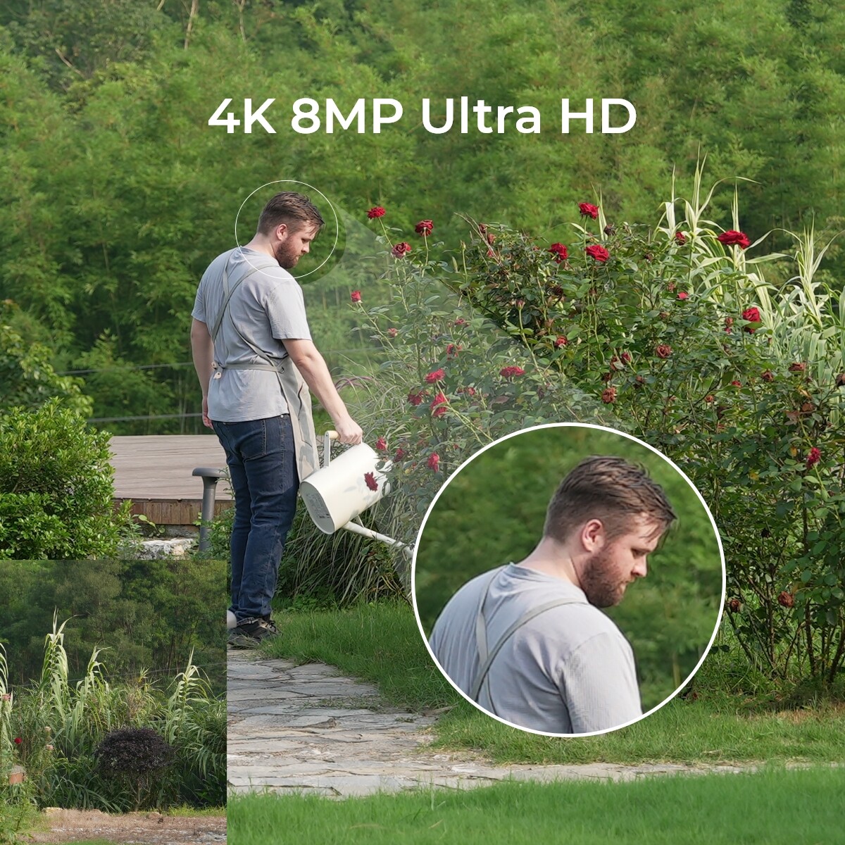 Reolink 2pcs E1 Outdoor SE PoE 8MP Security Camera Auto-Tracking 360° Coverage