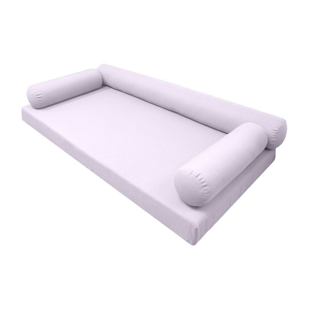 |SLIPCOVER ONLY|S6 Daybed Mattress Bolster Pillow Covers Knife Edge Full AD107