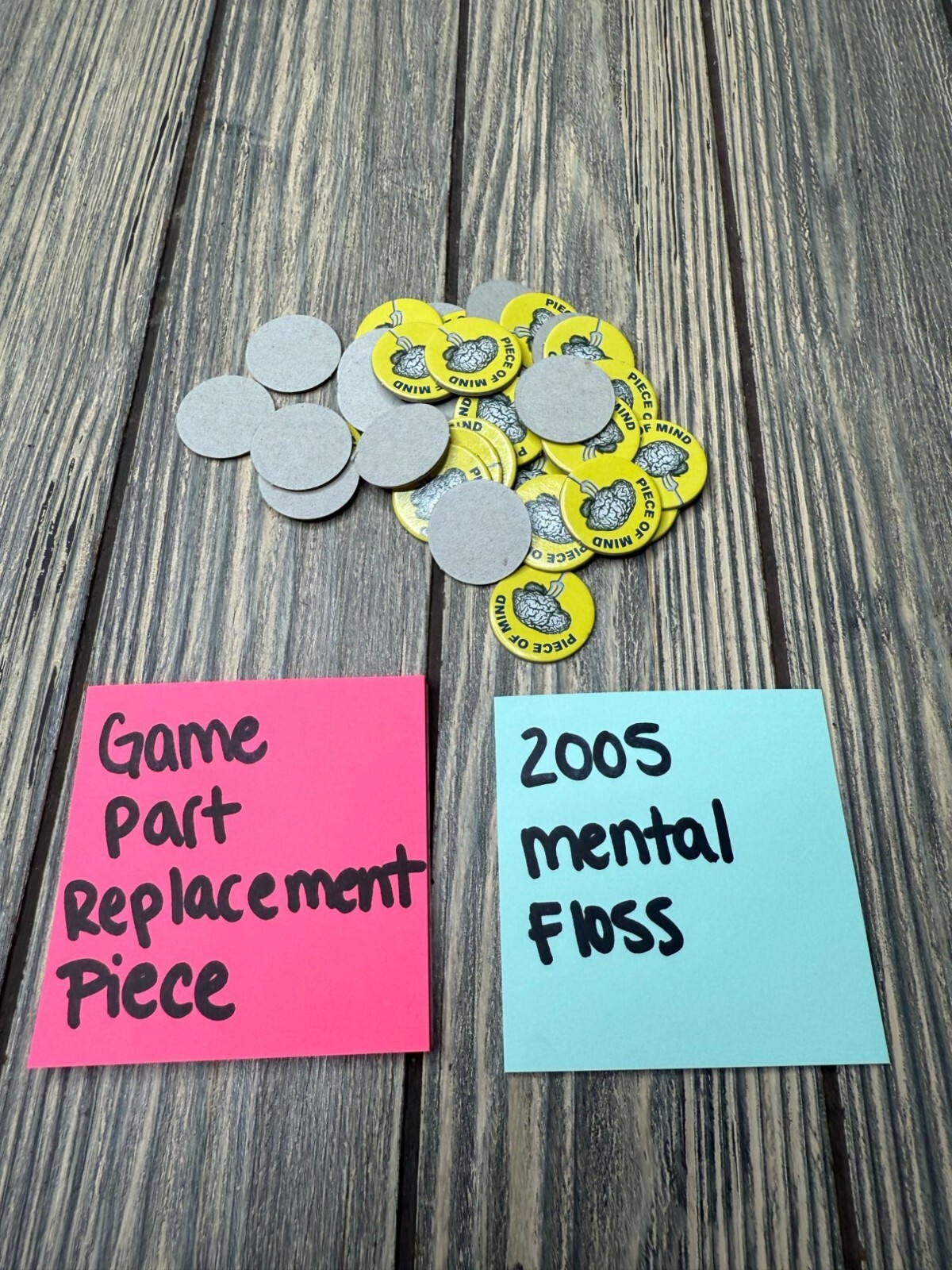 Game Piece Replacement Set For 2005 Mental Floss Game