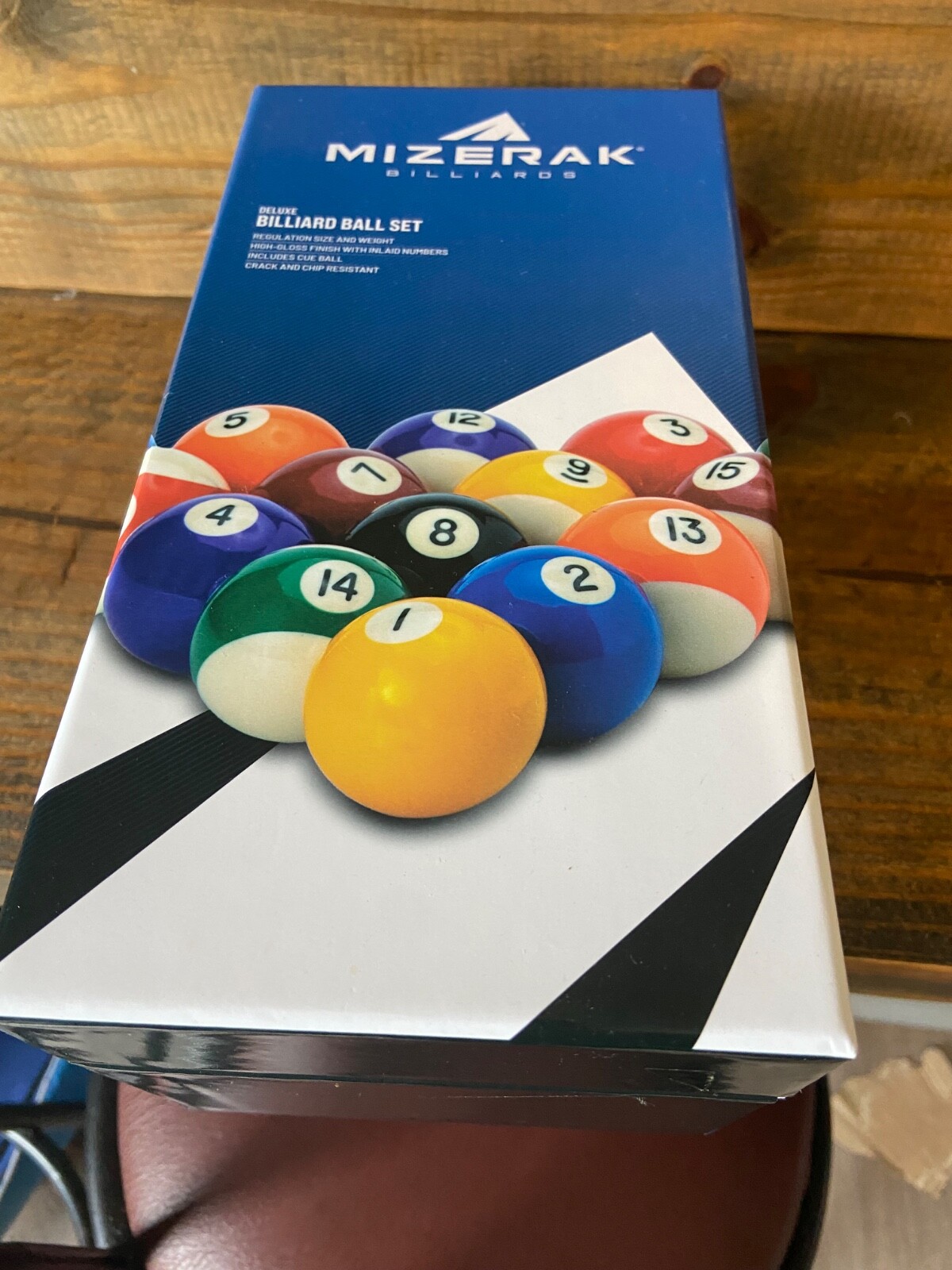 Mizerak Billiards Ball Set P1819 Regulation Size & Weight with High Gloss Finish