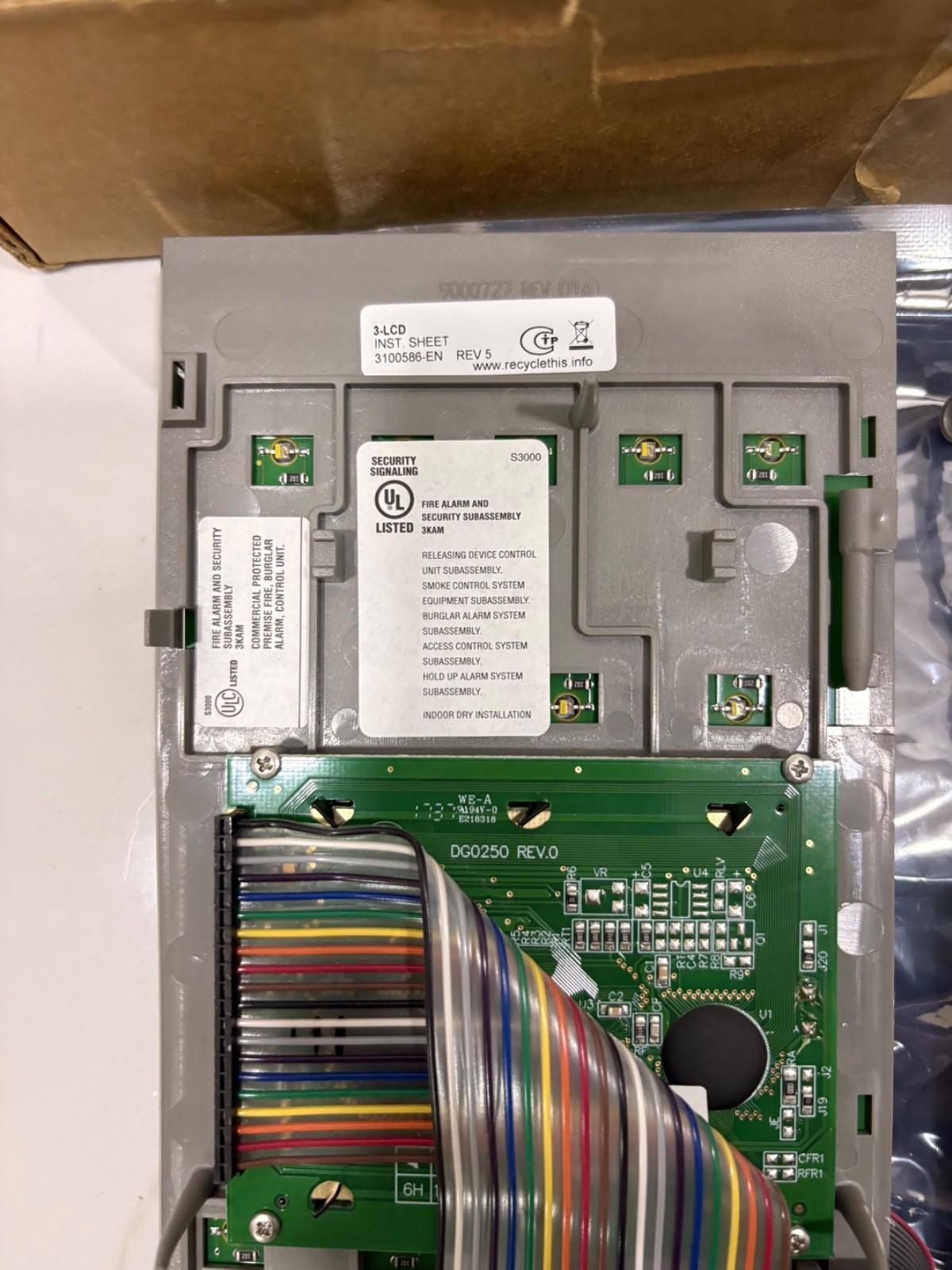 EDWARDS EST 3-LCD DISPLAY UNIT 3100586-EN REV 5