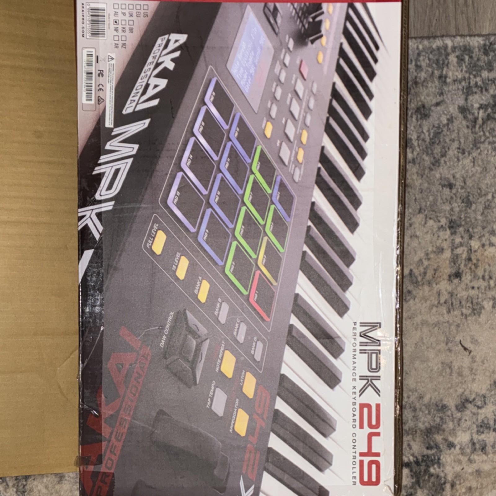 Akai MPK249 49-Key Semi-Weighted Keyboard Controller Pads Faders USB Out