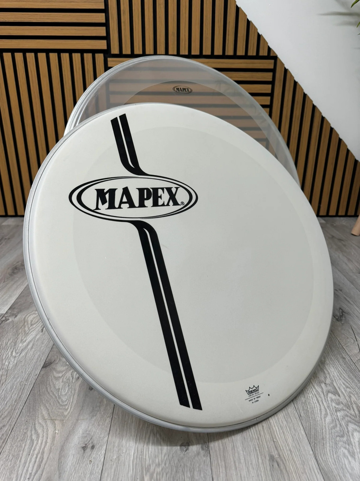 Mapex by Remo Bass 22" Drum Heads (Pair) / White & Clear #WN98