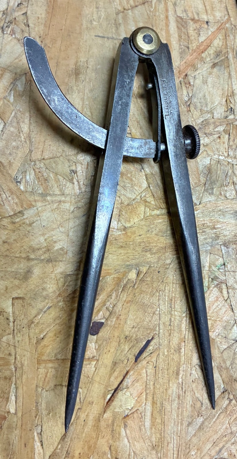 Vintage Newman Mfg Co USA Wing Divider 6" Fine Adjustment Machinist Layout Tool