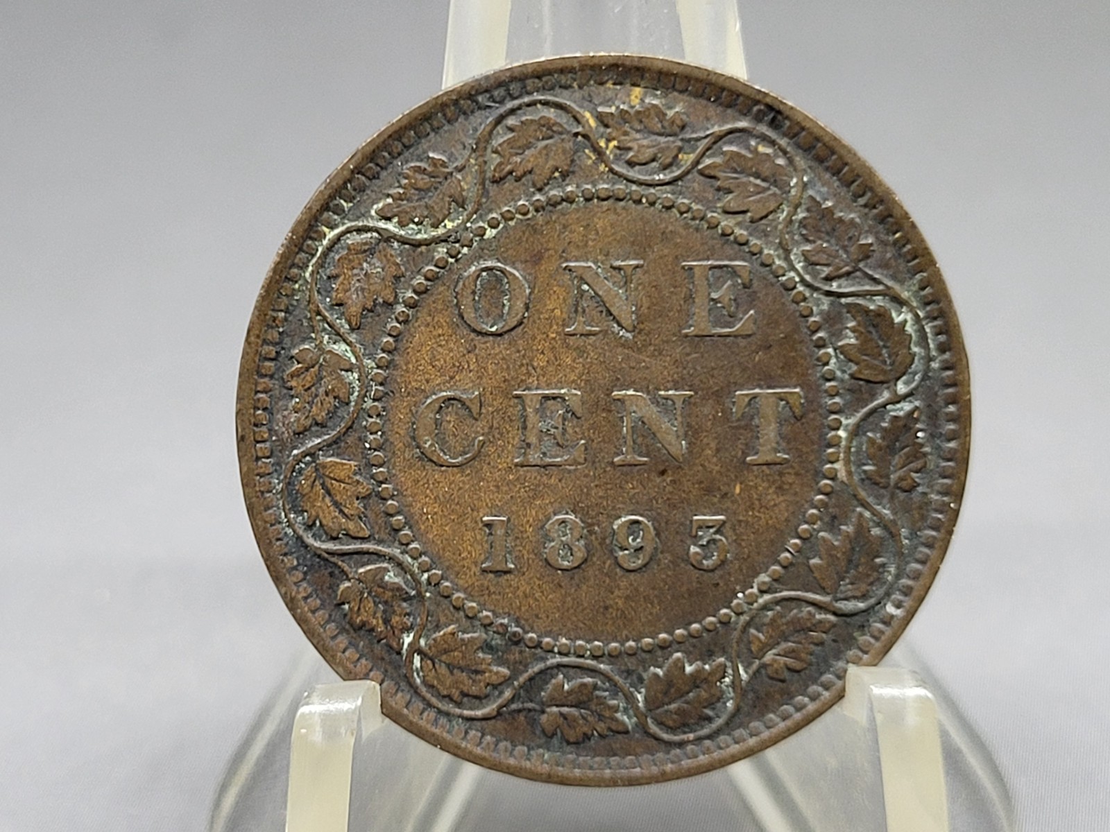 1893 Canadian Large One Cent Coin Canada