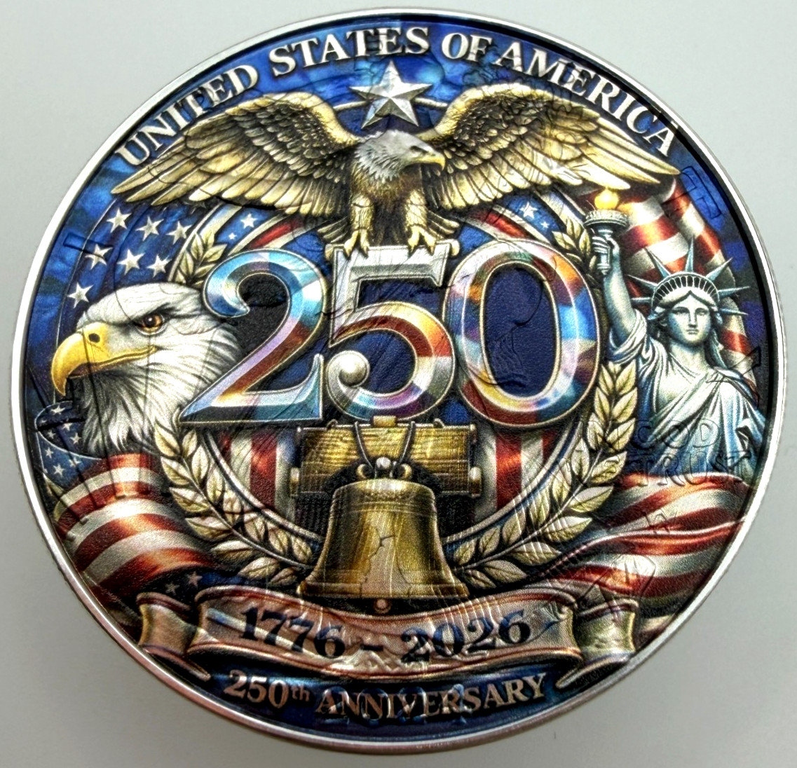 America 250 Birthday American Silver Eagle 1oz .999 Silver Dollar Coin 1776-2026