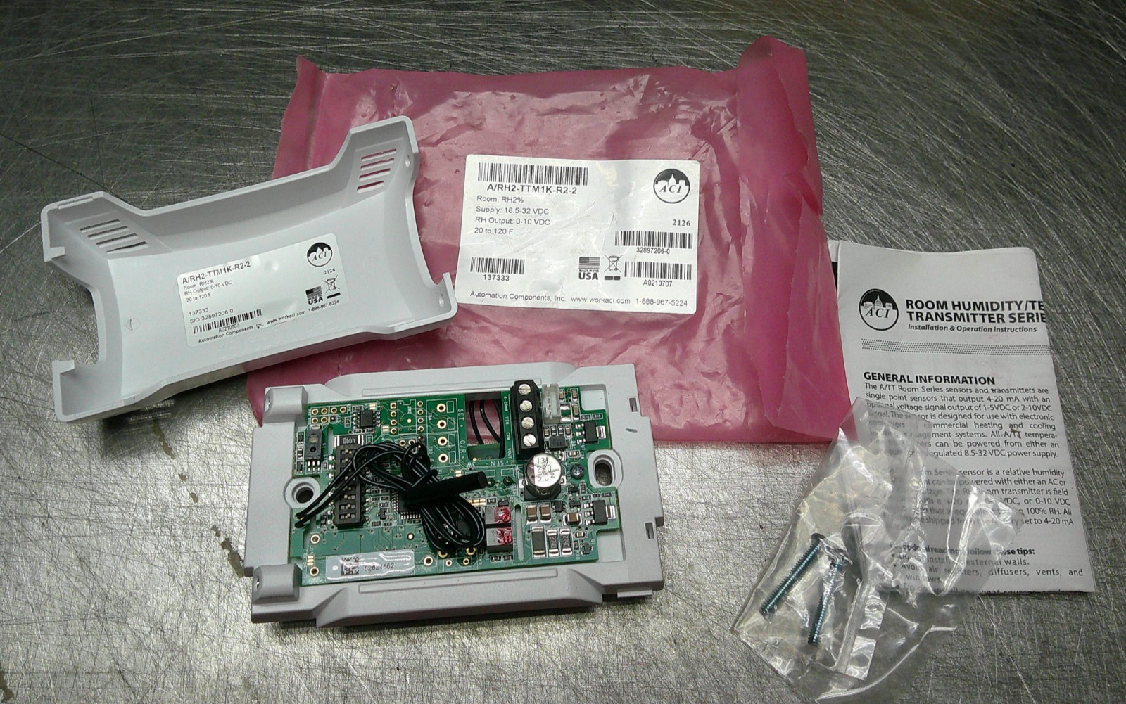 *NEW* ACI  A/RH2-TTM1K-R2-2 Relative Humidity Room Sensor