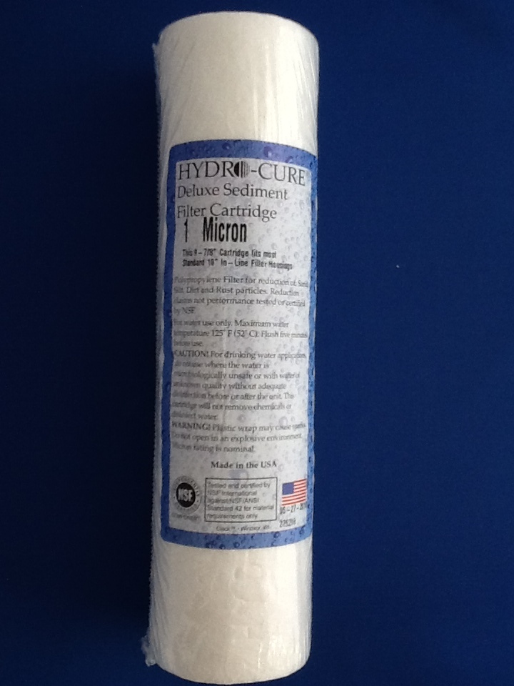 HYDRO CURE DELUXE 1 MICRON 10"x2.5" SEDIMENT FILTER - 2 FILTERS