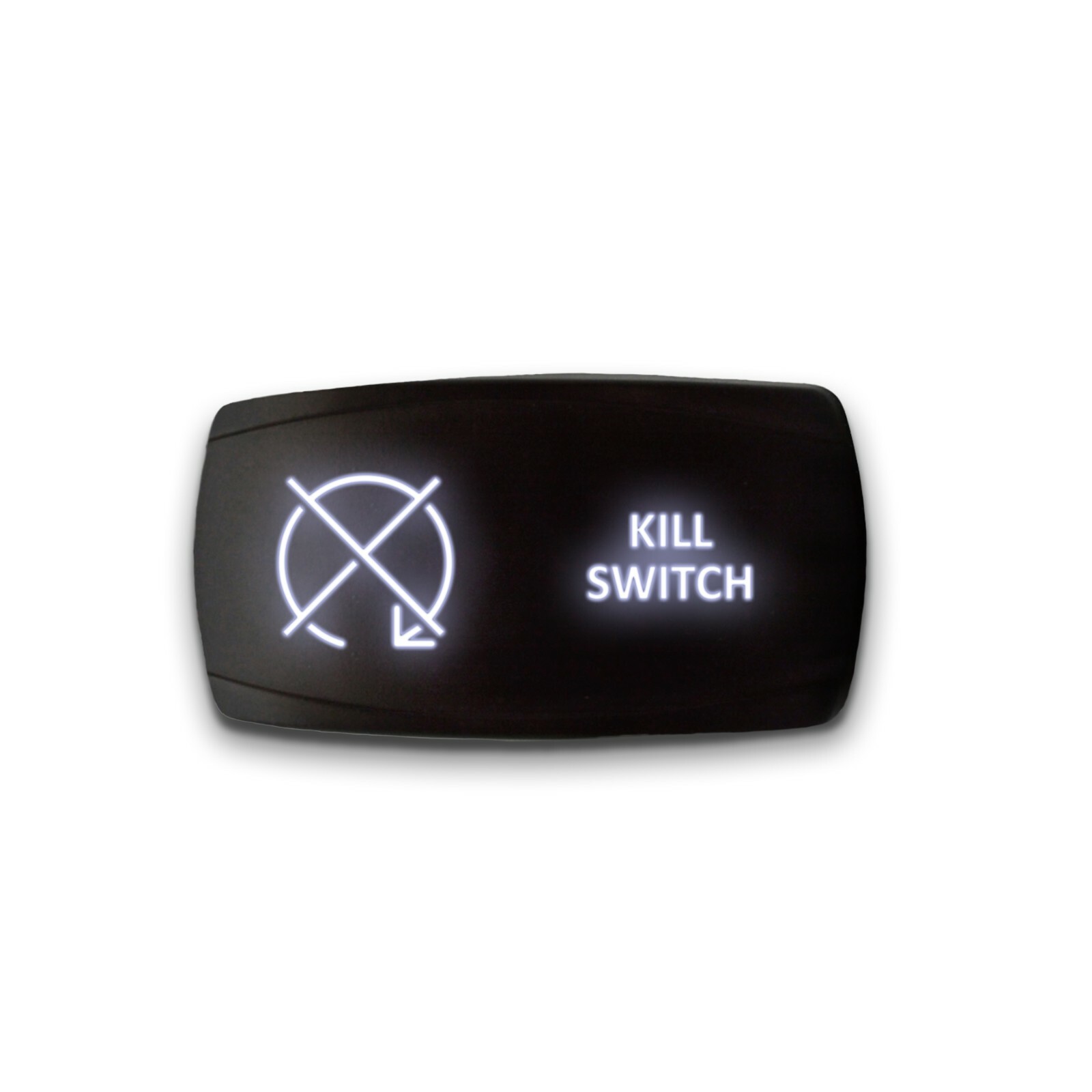 KILL SWITCH - Horizontal LED Rocker Switch 5 Pin Dual Light 20A 12V ON / OFF