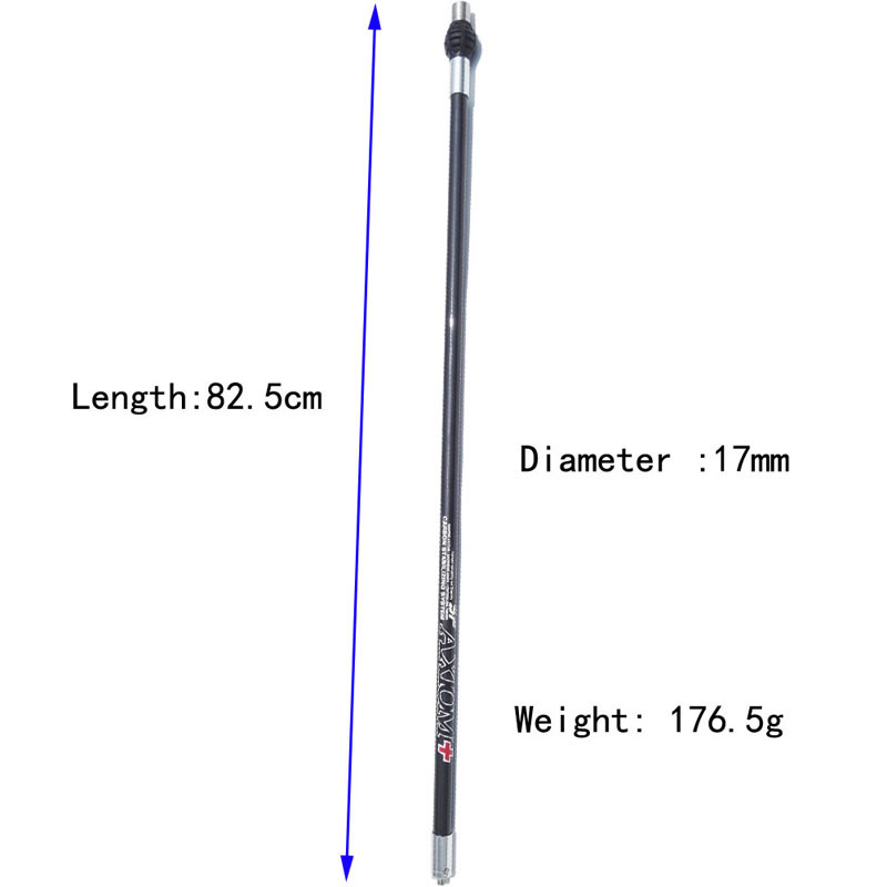 Balance Rod Extend V-Bar Archery Recurve Compound Bow Carbon Stabilizer Set