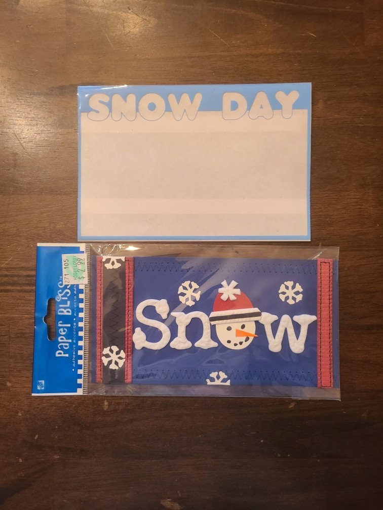 Scrapbook Embellishment Lot Winter/Xmas New