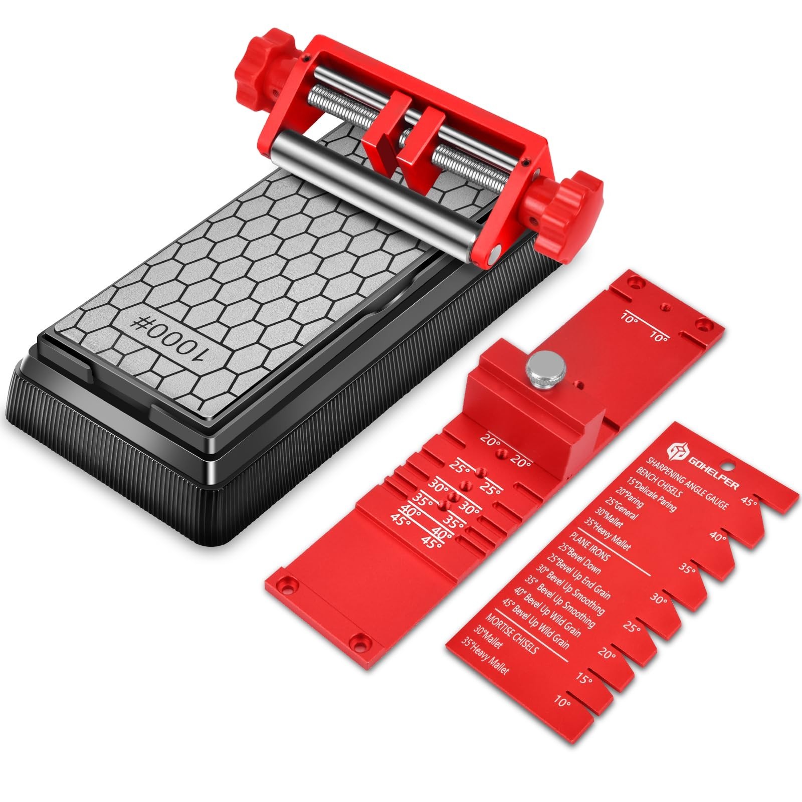 Chisel Sharpening Jig, Wood Honing Guide for Chisels and Planes Width 0.1" to...
