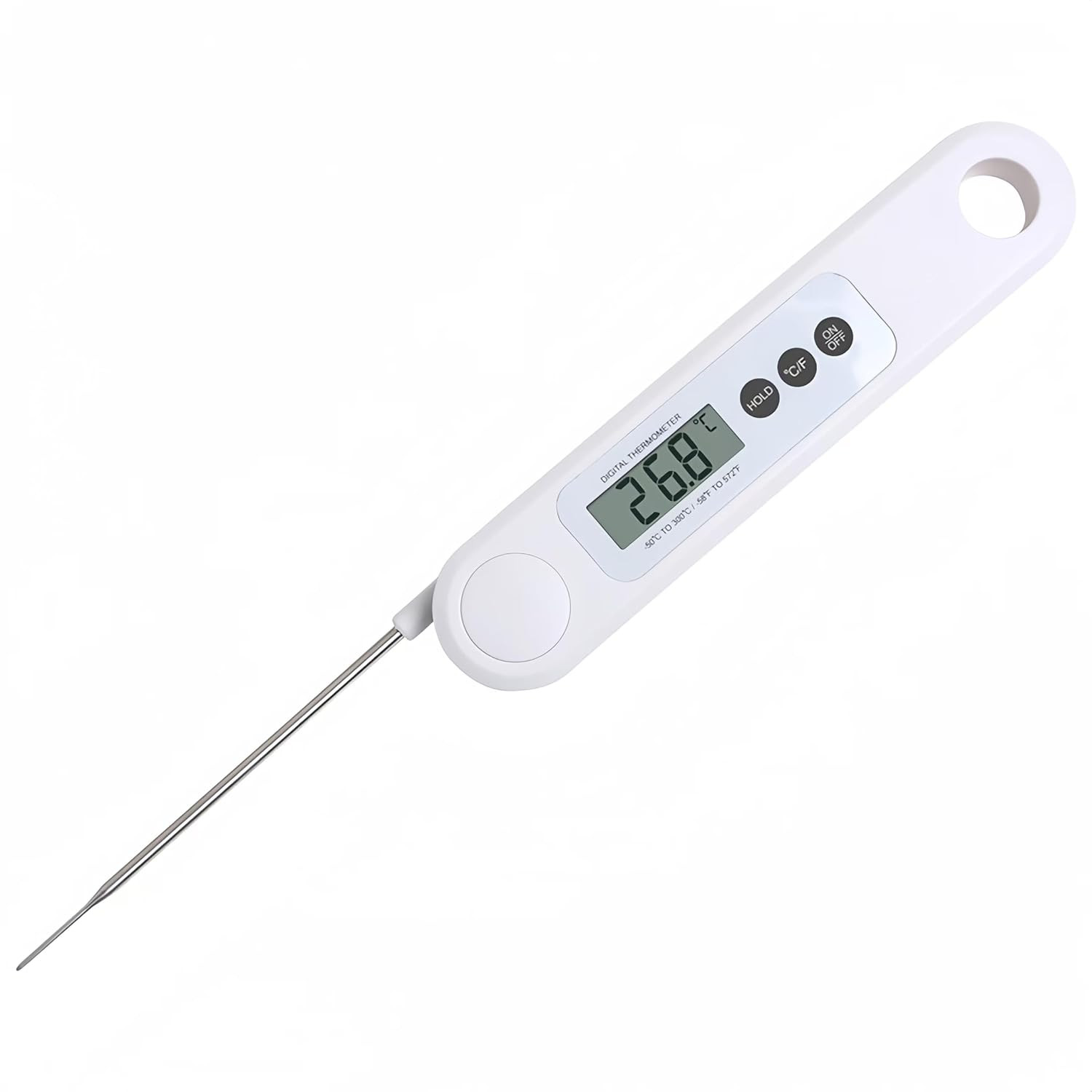 Instant Reading Food Thermometer with Foldable Probe - High Precision Digital Th