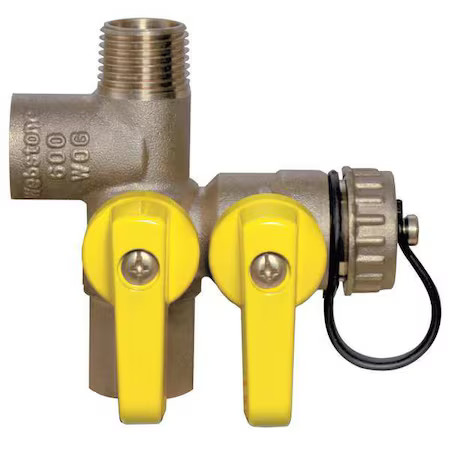 Webstone 41672 Expansion Tank Valve, 1/2", Brass