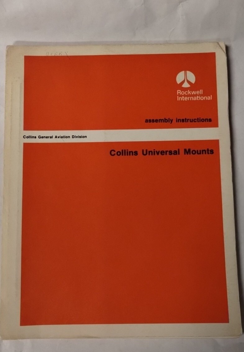 Collins 390R-18-19-20 Universal Mount Kits Assembly Instructions &Parts-Original
