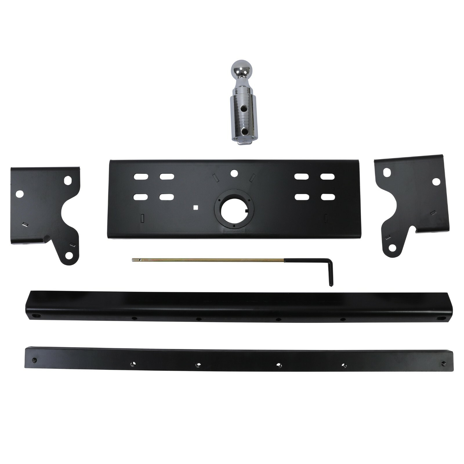 For Ford F150 2015-2020 30,000 lbs Double Lock Gooseneck Trailer Hitch Kit Black
