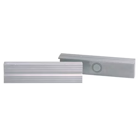 Westward 10D769 Magnetic Jaw Cap, Aluminum, 6-1/2 In, Pk2