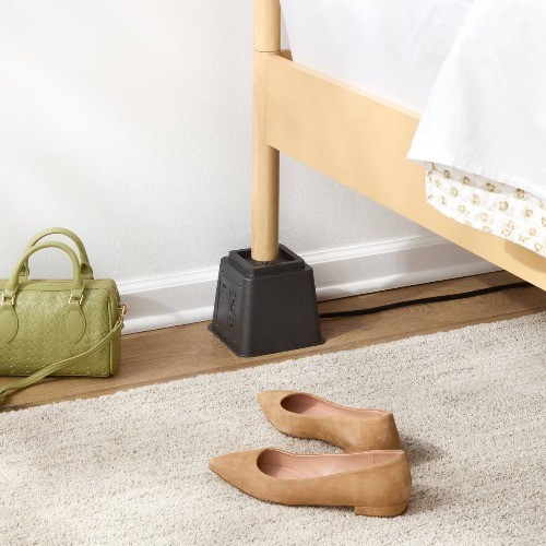 4pk Bed Risers with Power Outlets and USB Port - Brightroom