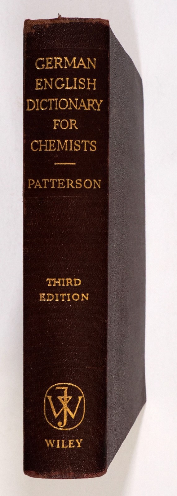 1954 GERMAN ENGLISH DICTIONARY FOR CHEMISTS  3rd Ed. Patterson