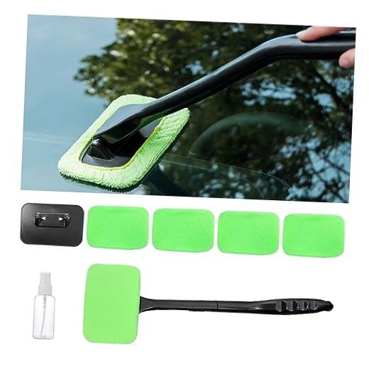 Augeny Car Windshield Cleaning Tool, Microfiber Window Cleaner Set with 4