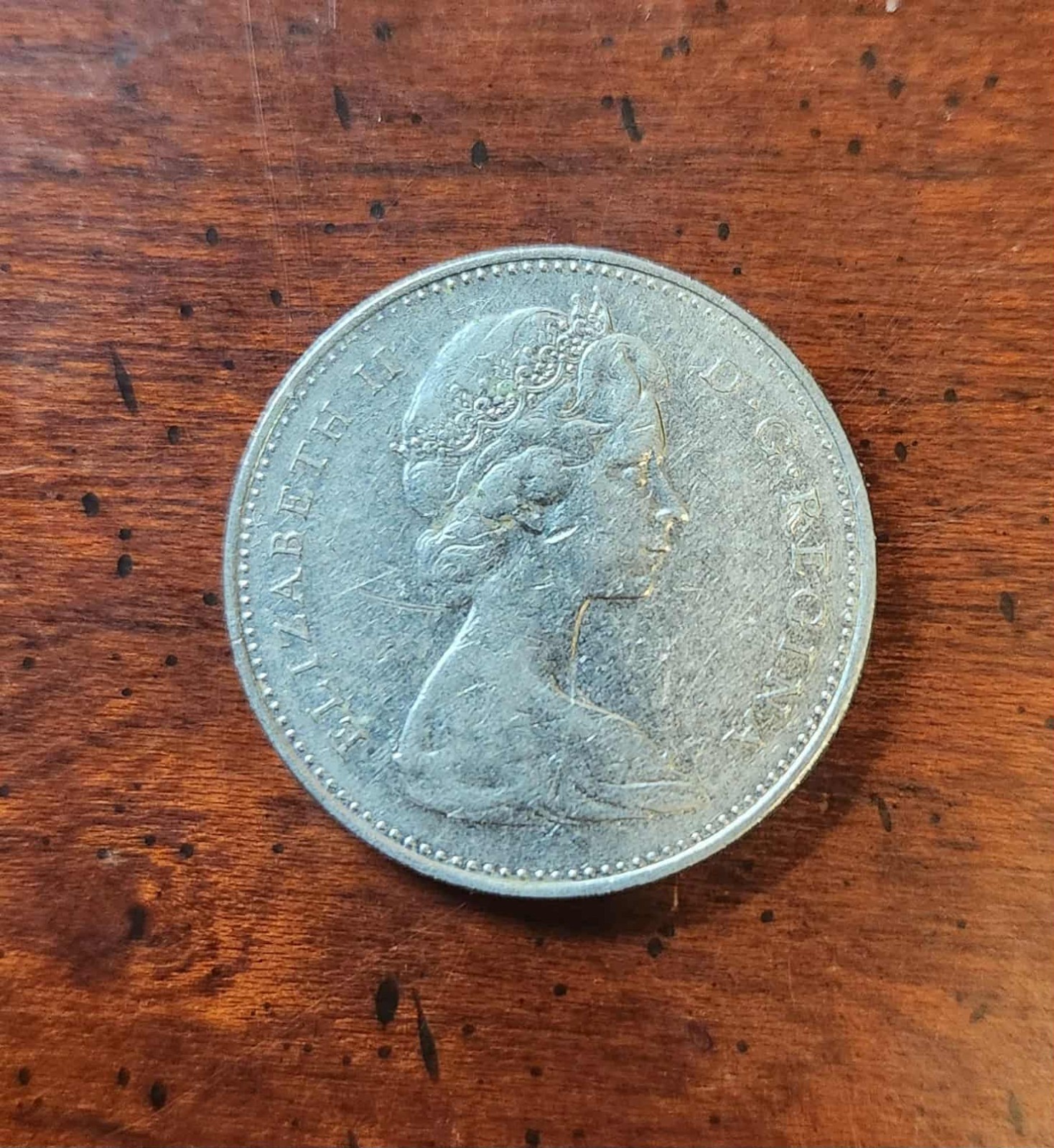 Canada 5 Cents Coin 1968 Queen Elizabeth II