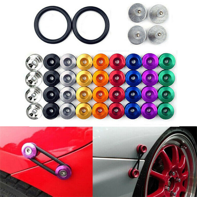 Aluminum JDM Quick Release Fasteners Bumper Car Trunk Fender Hatch Lids Kit