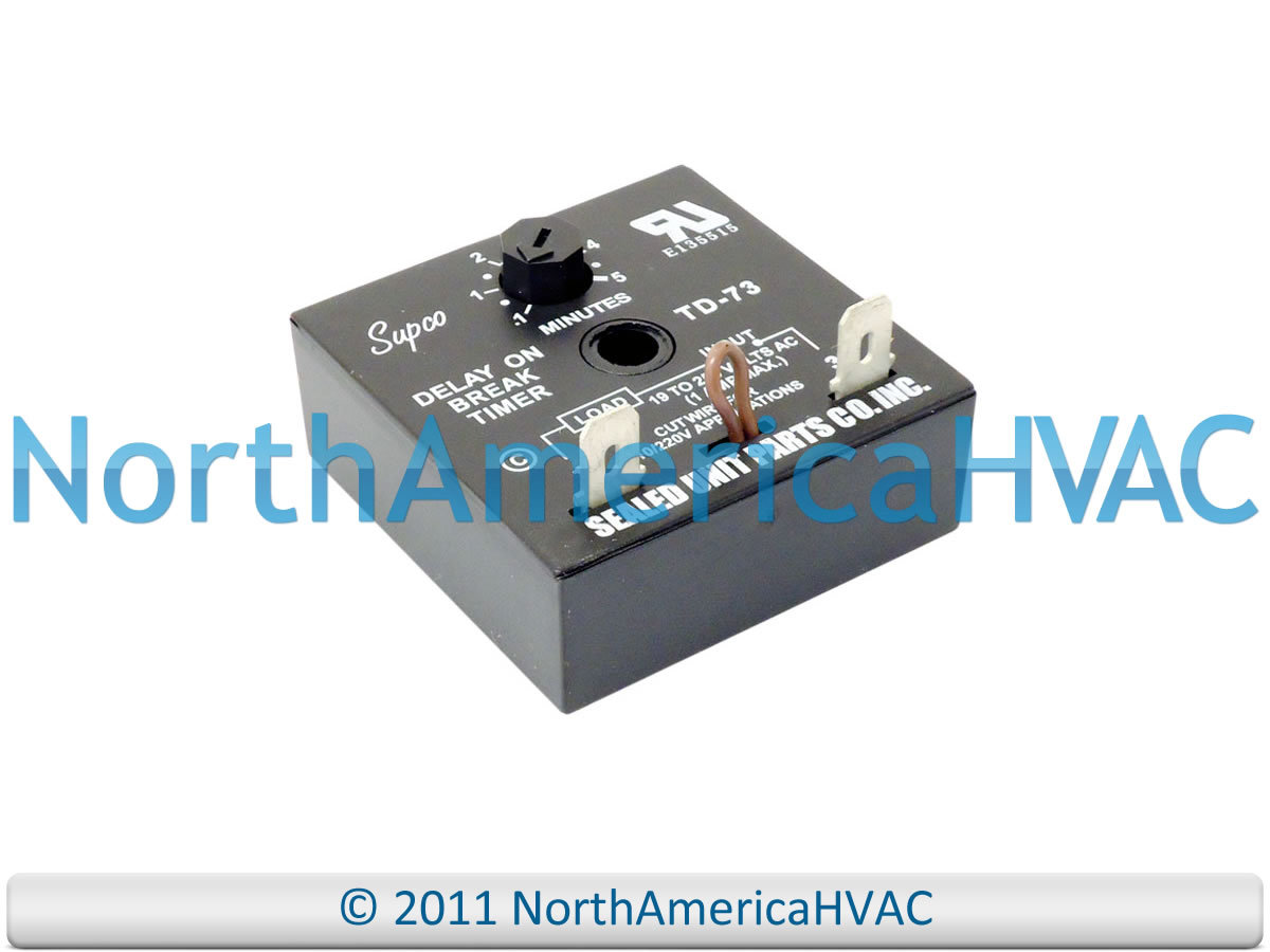 Delay On Break Timer Relay 1-5 Min Replaces ICM GemTech ICM203 ICM203B 1C320