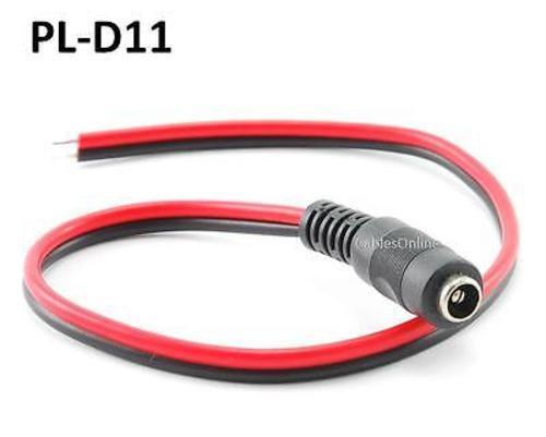 10inch Security Camera DC Power Pigtail Female Jack Cable, CablesOnline PL-D11