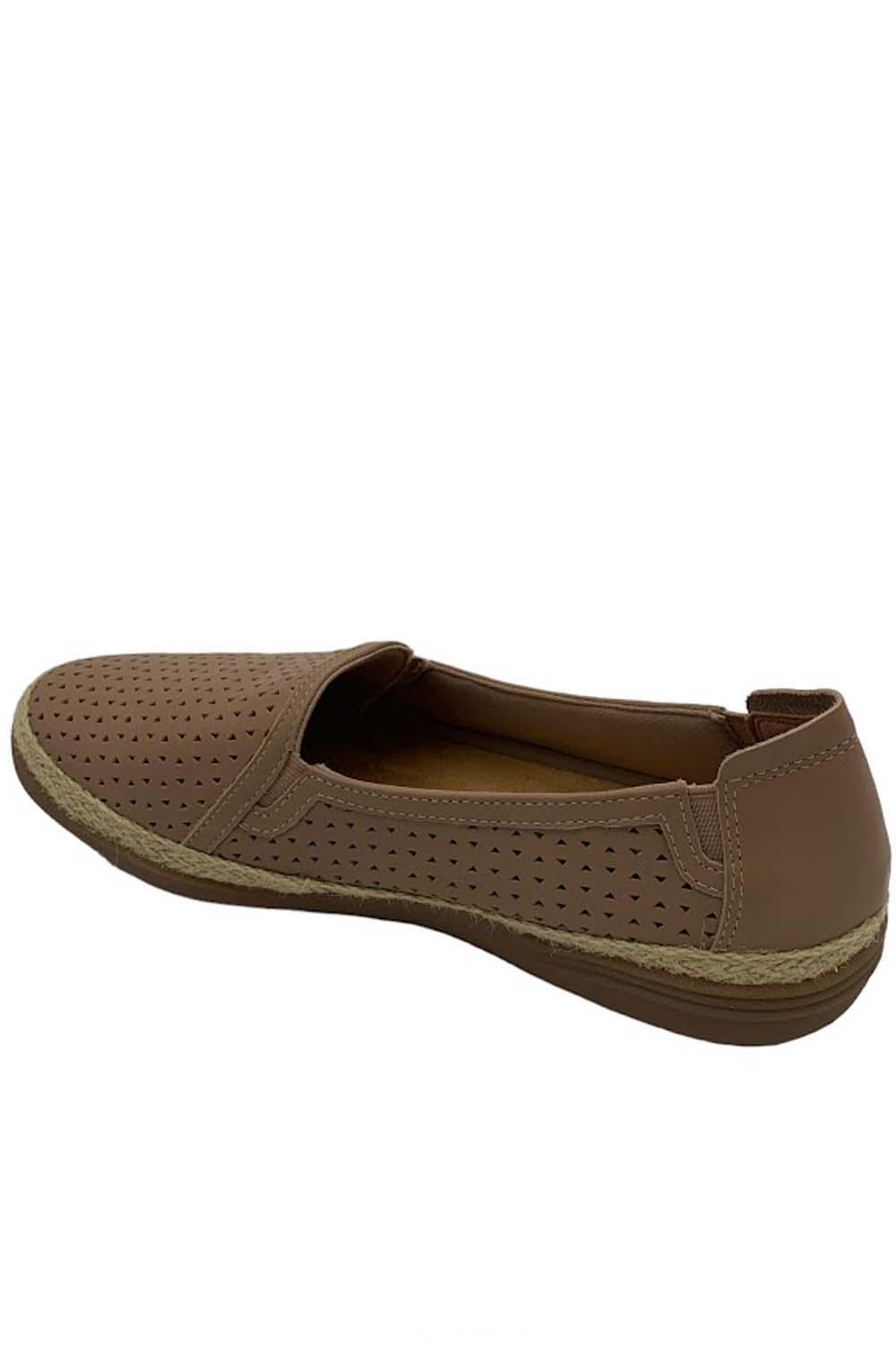 Clarks Collection Espadrille Slip-Ons Elaina Ruby Beige Leather