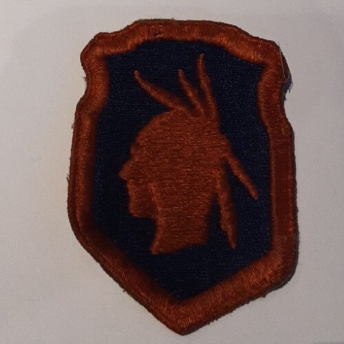 Vintage Military Patch Army 98th Infantry Division Insignia approx. 3"x 2" Used