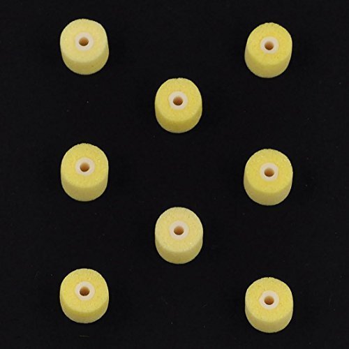8 Yellow Foam Ear For SHURE SE215 SE425 SE535 SE846 AONIC Earphones Earbuds~