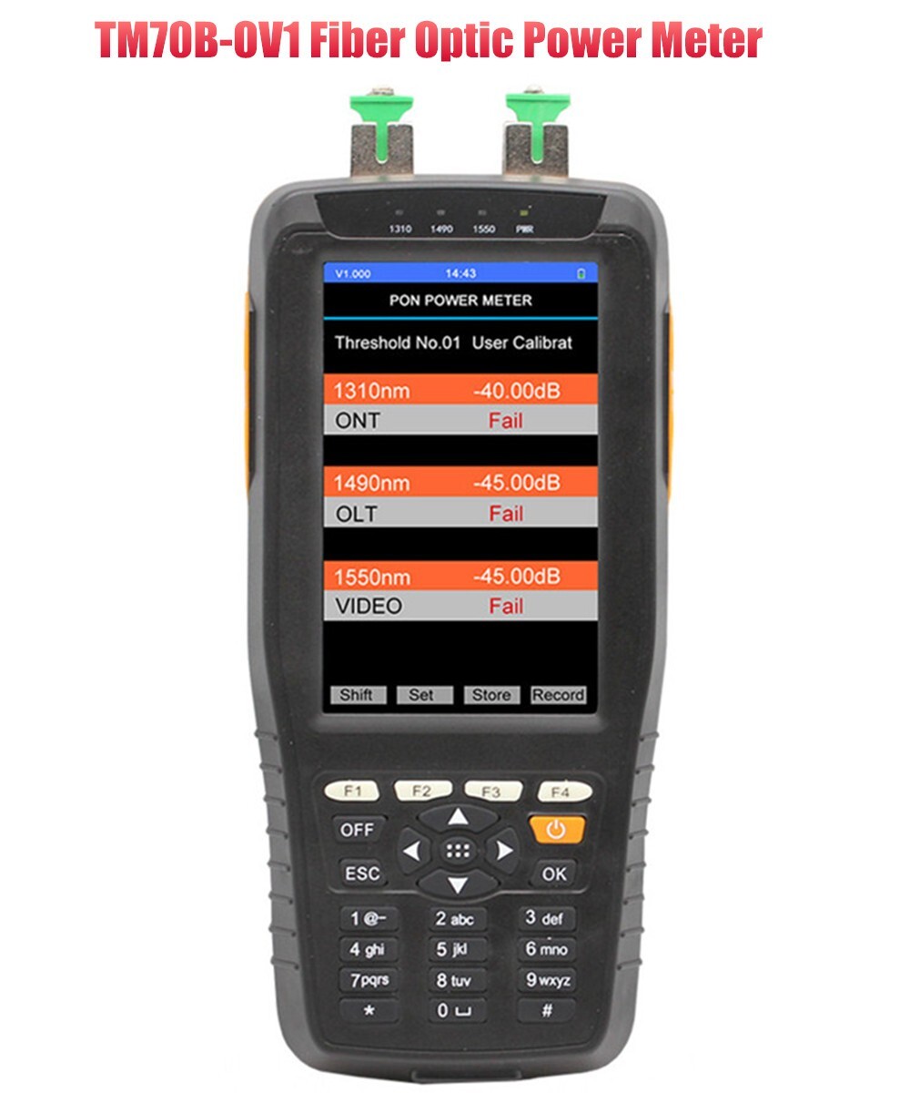 TM70B-OV1 Fiber Optic Power Meter PON Power Meter 1310/1490/1550nm OPM+VFL Test