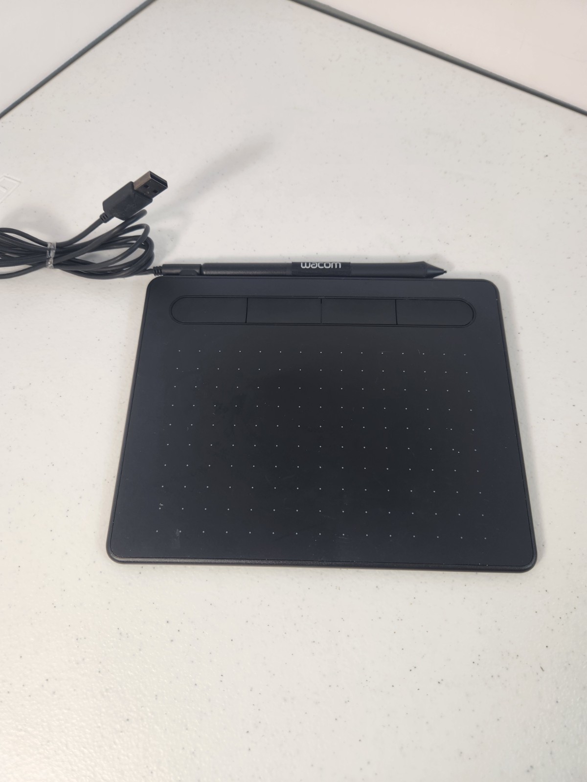 Wacom Drawing Tablet With Pen USB Cable Untested For Parts or Repair