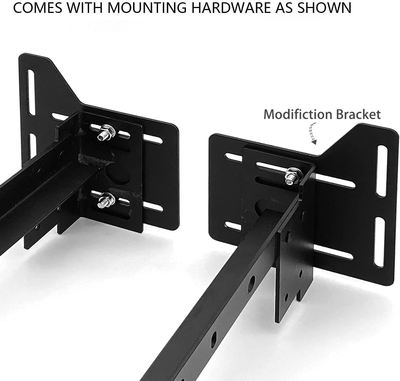 2 Pcs Bed Frame Brackets Adapter for Headboard Extra, Heavy Duty Bed Modifica...