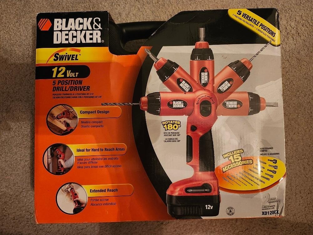 BLACK & DECKER Swivel 12V Drill/Driver XD1200K