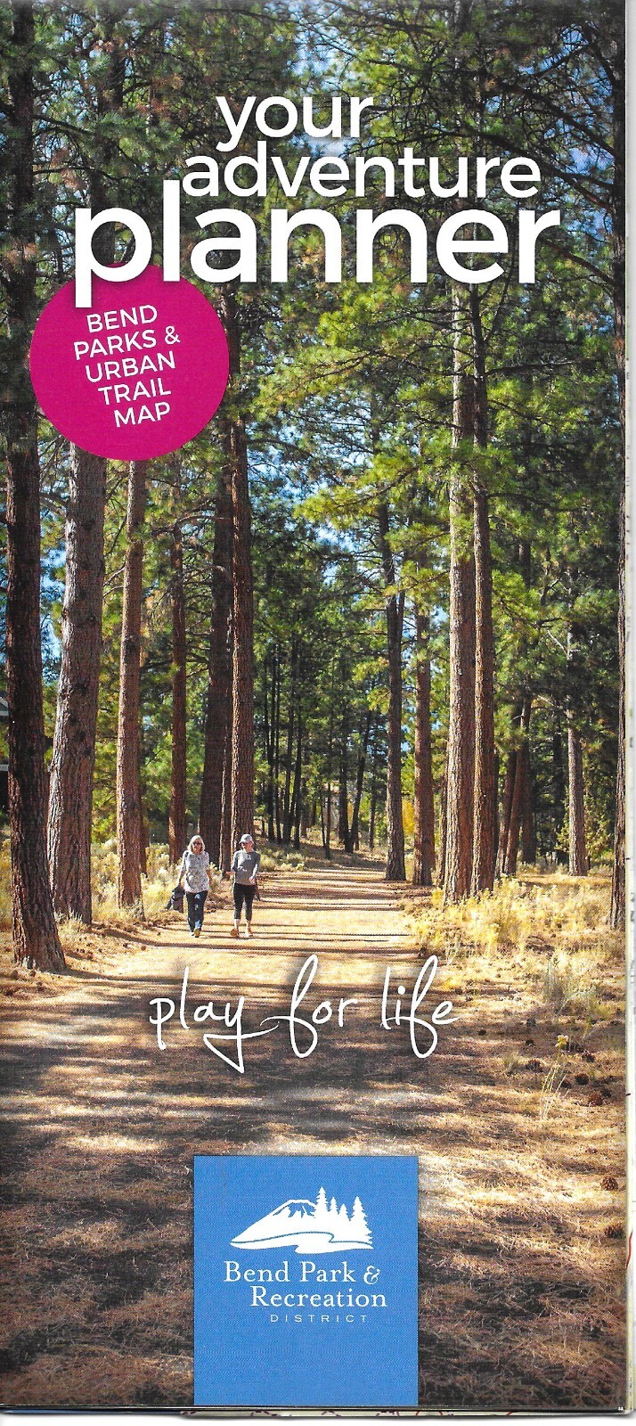 Map of Bend, Oregon, Parks and Urban Trails, by Band Parks & Recreation