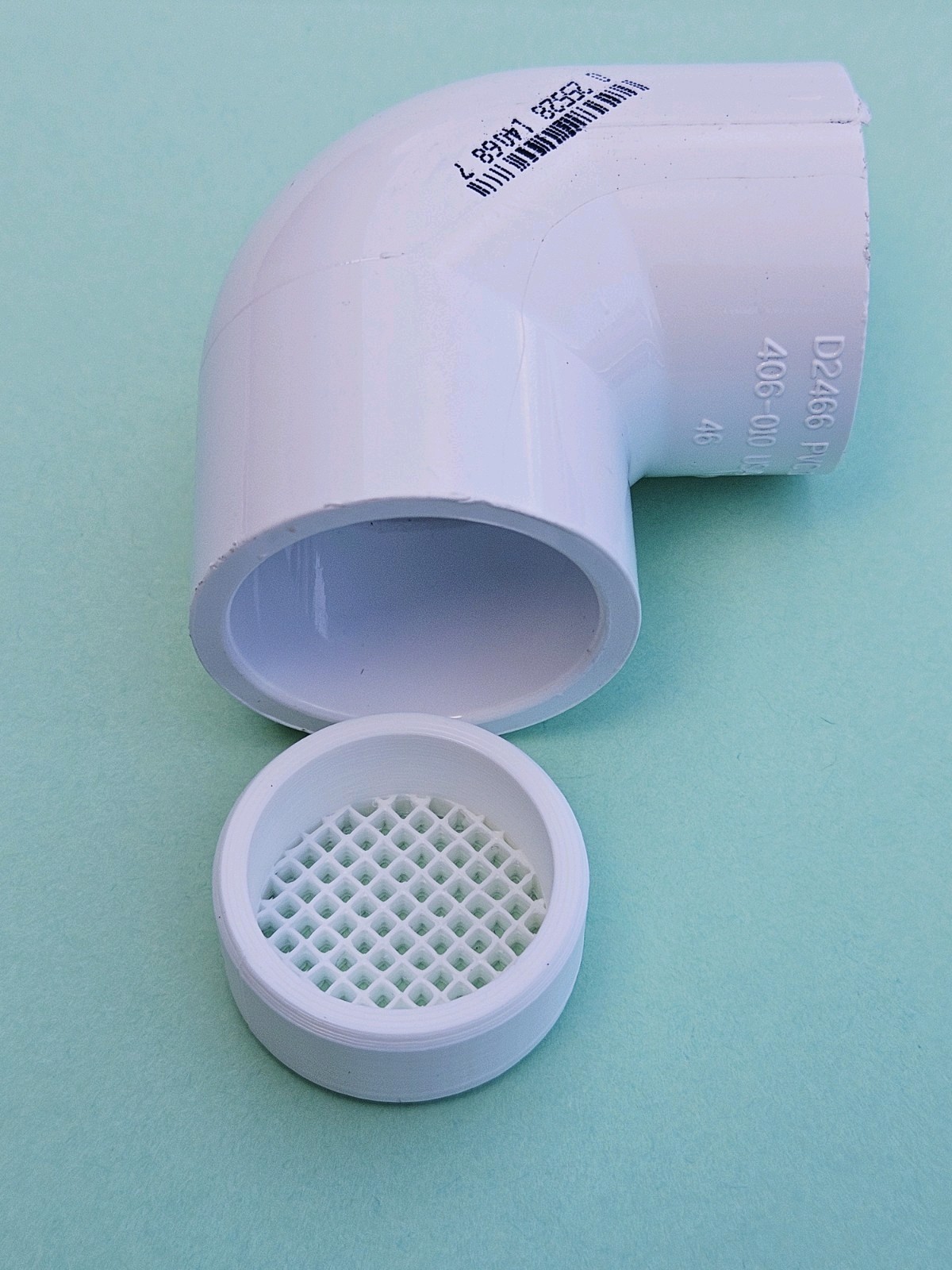 1" PVC Vent Screen, 1.315" OD, Fine Mesh Screen, All Plastic, 1" Fitting