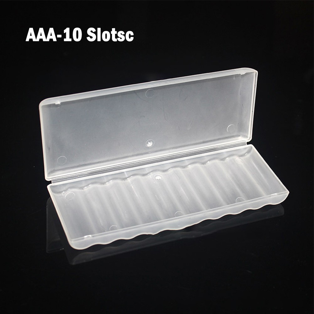 1Pcs Battery Plastic Case Storage Box Hard Plastic Case For 10??AA AAA Batteries