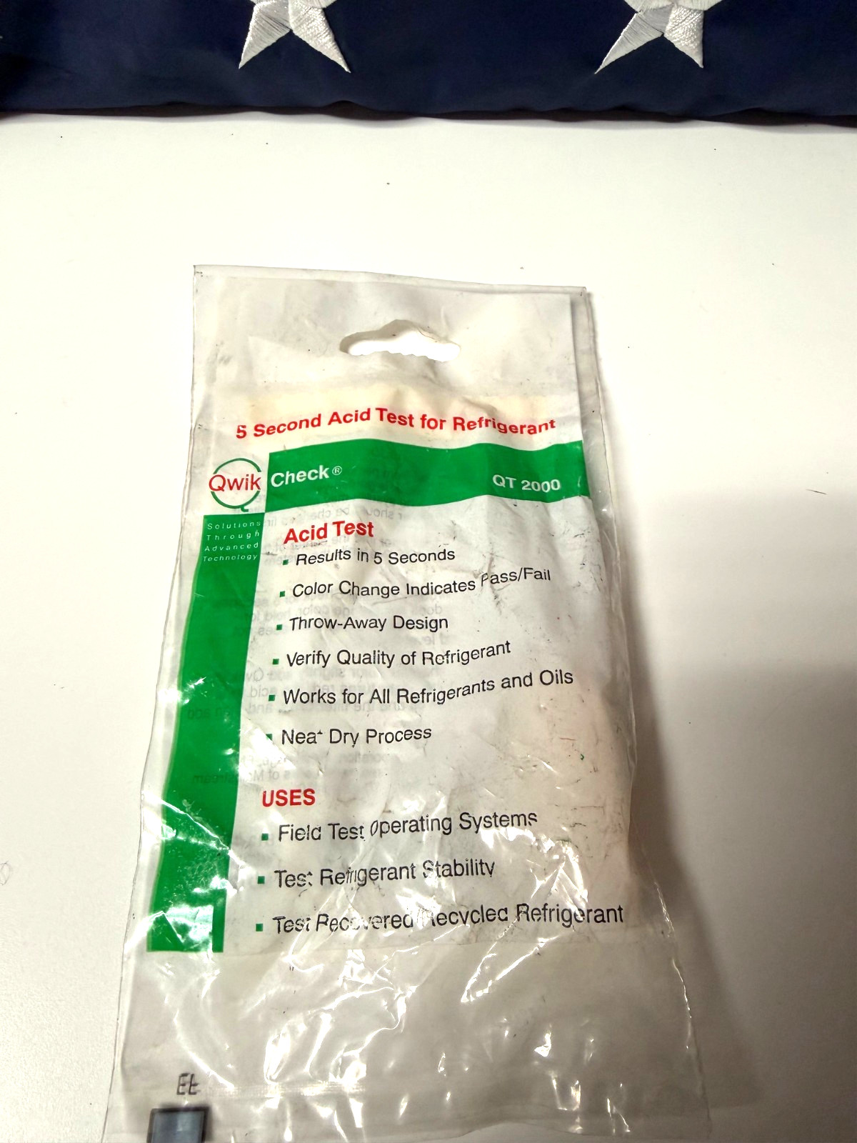 QT2000 Qwik-Check 2 Second Acid Test Kit Quick-Check for Refrigerants/Oils 🔥