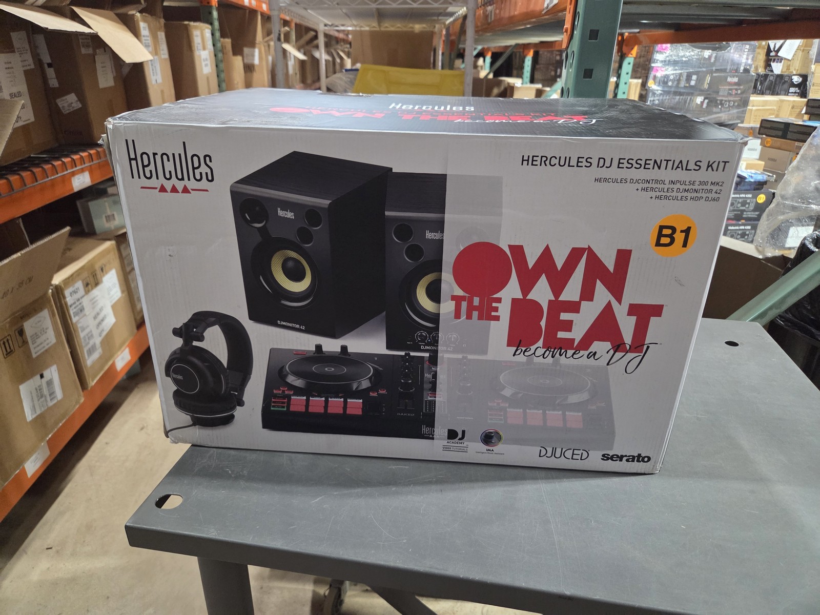 Hercules DJ Essentials Kit All-in-One Kit w/ Inpulse 300 & Monitors (B-Stock)