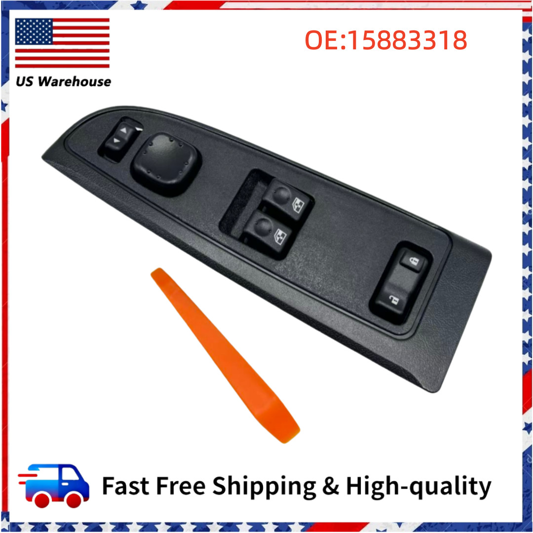 Driver LF Side Power Window Switch For 03-07 Chevy Silverado GMC Sierra 15883318