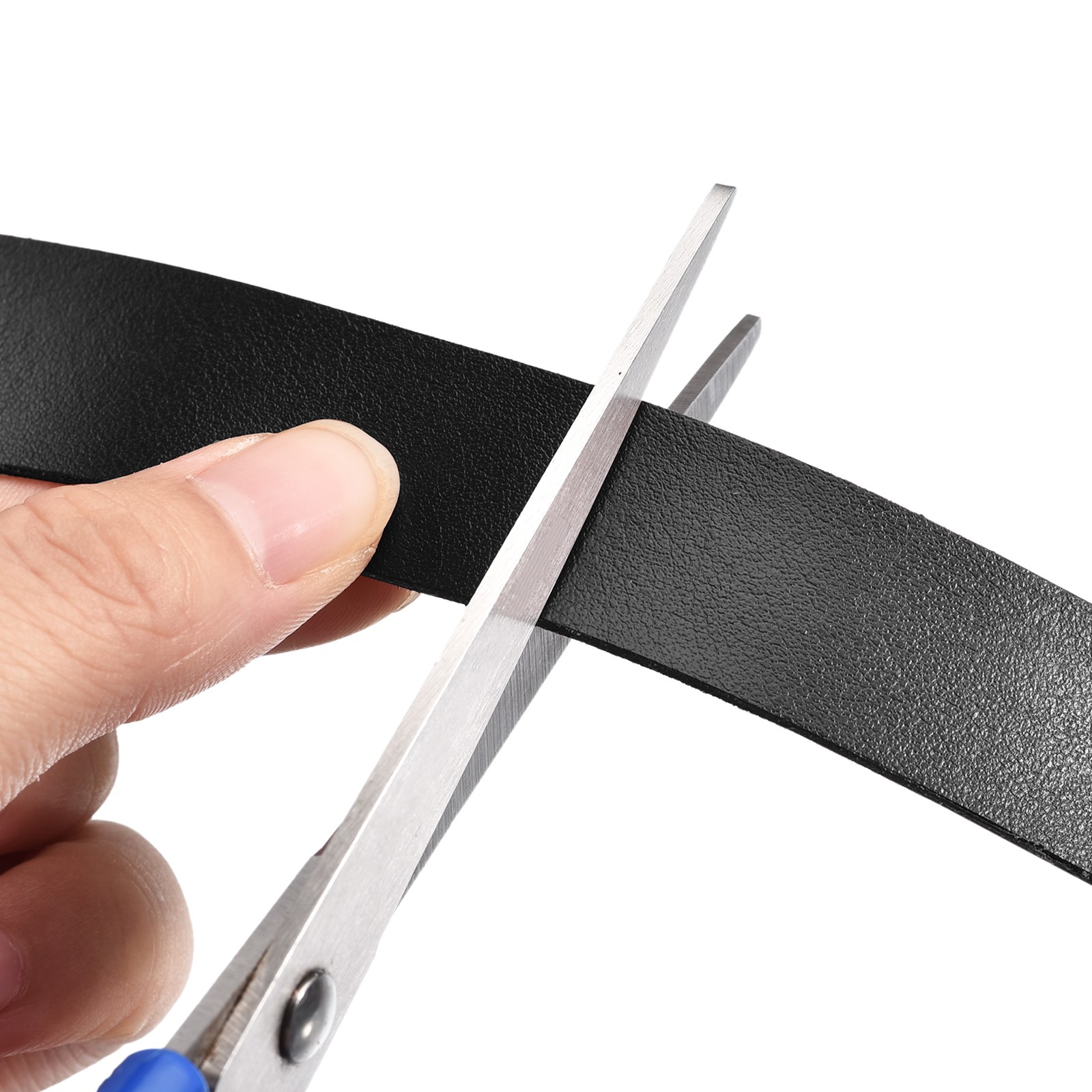 Leather Straps for Crafts, 3/4" Wide Leather Strips(Black)